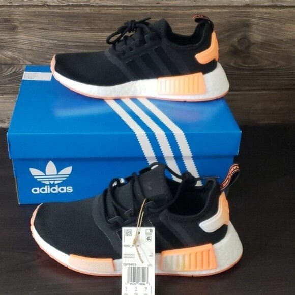 New Adidas NMD Womens Black Shoes Size 9 Casual Streetwear Everyday Walking - Picture 10 of 10